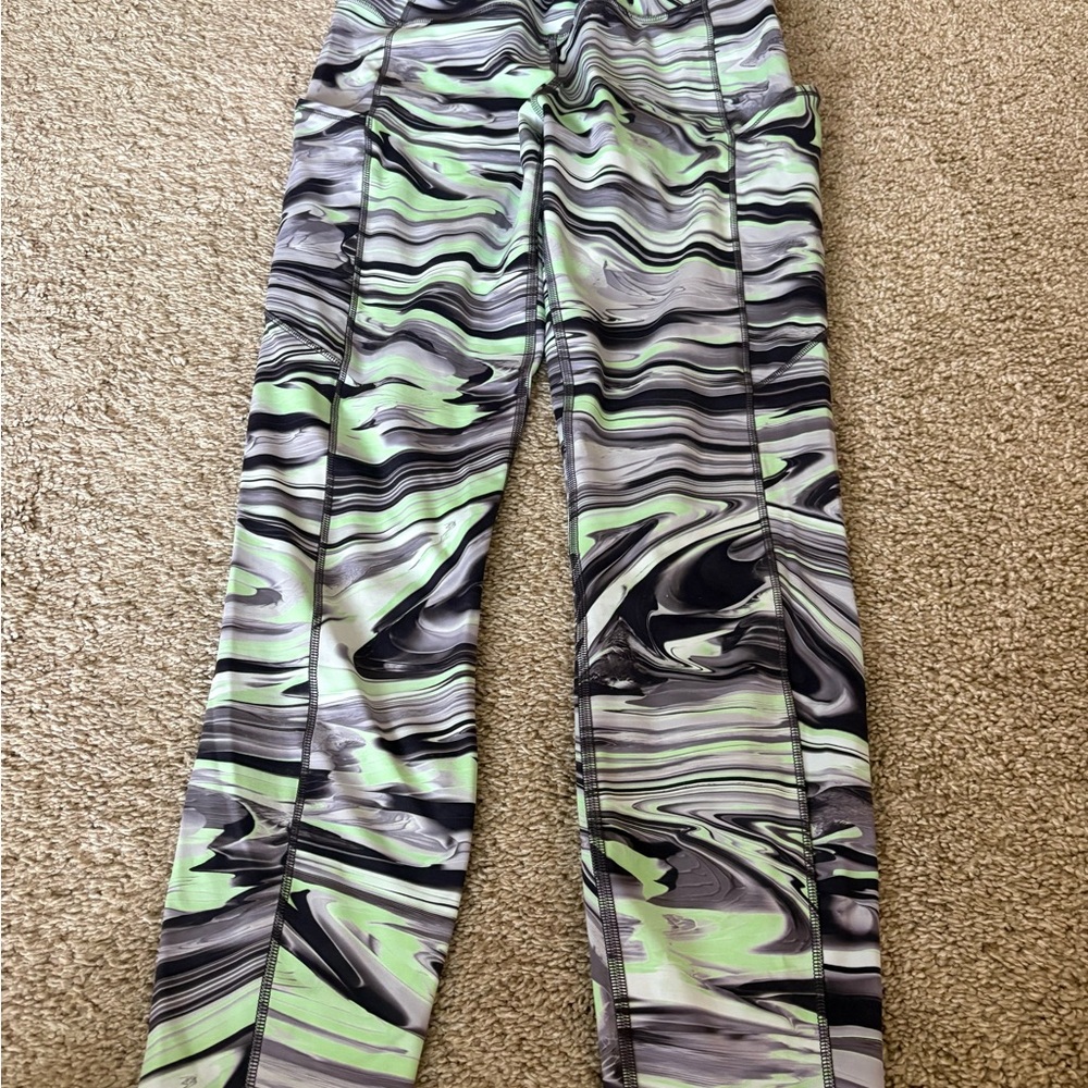 Lululemon Athletica Marble Print Leggings